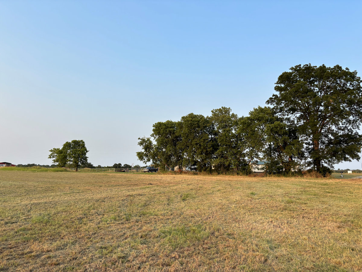 Mowed rural acreage in Oklahoma